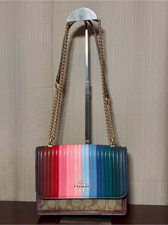 Coach Handbags - Coach Klare Multicolor Quilted Leather Chain Shoulder Bag